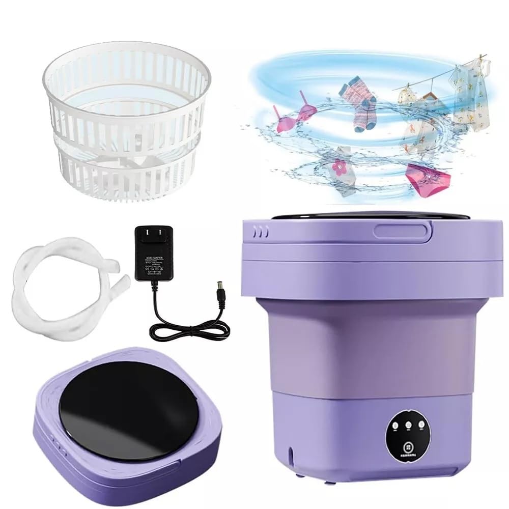 SeMi AuToMaTiC FoLdInG MiNi WaShInG MaChInE WiTh DrYeR DeEp CLeAnInG FoR BaBY CLoths,UnDerguarment, WaShINg MaChInE ClOtHeS WaShEr