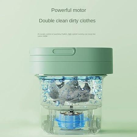 SeMi AuToMaTiC FoLdInG MiNi WaShInG MaChInE WiTh DrYeR DeEp CLeAnInG FoR BaBY CLoths,UnDerguarment, WaShINg MaChInE ClOtHeS WaShEr