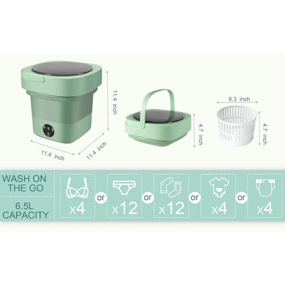 SeMi AuToMaTiC FoLdInG MiNi WaShInG MaChInE WiTh DrYeR DeEp CLeAnInG FoR BaBY CLoths,UnDerguarment, WaShINg MaChInE ClOtHeS WaShEr