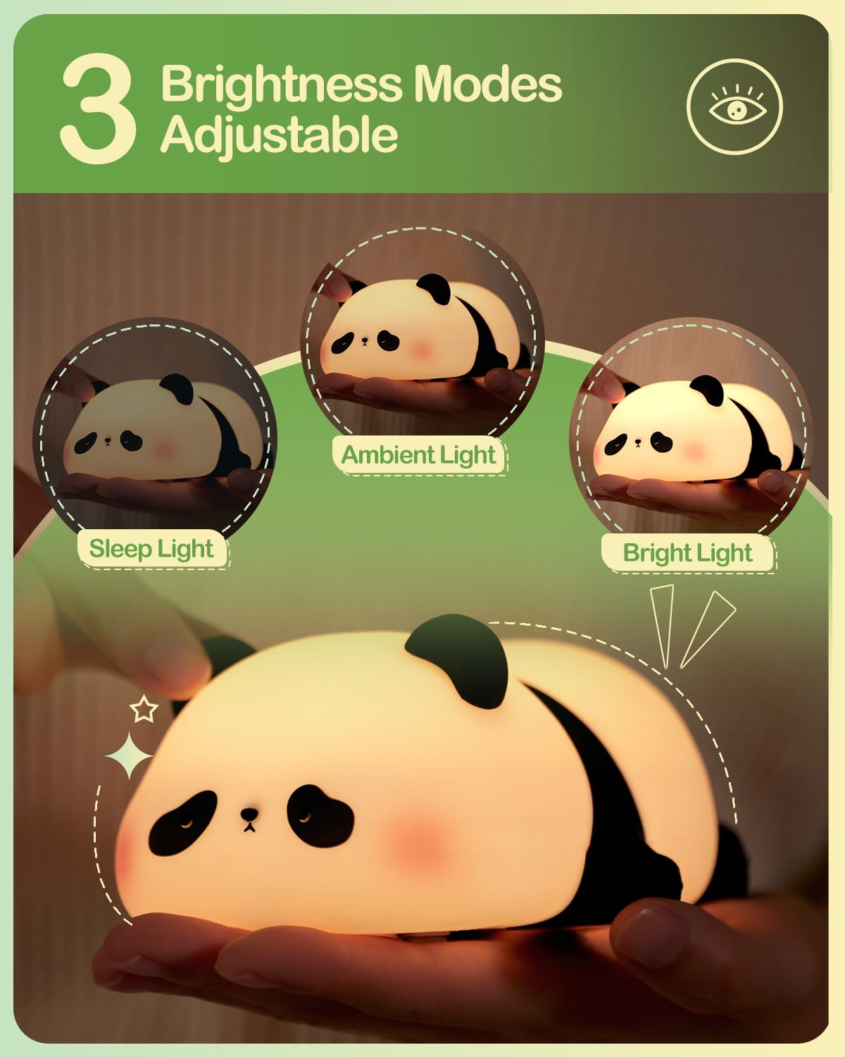 sleeping panda nigh lamp [silicone]