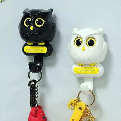 Magnetic Owl Key Holder, Automatic Open Close Eyes,