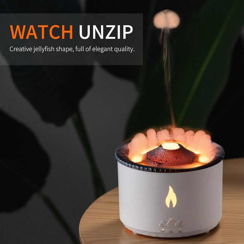 Ultrasonic Volcano Flame Diffuser Humidifier.